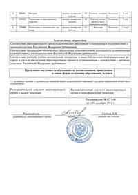 Приложение 13.1-2 к Лицензии ЮФУ 20.12.2011 № 2368